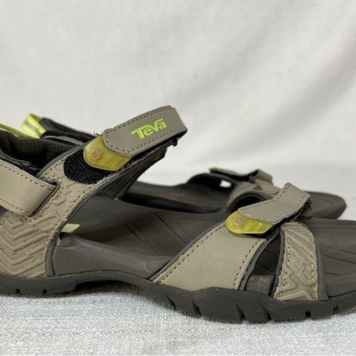 Teva tan and lime sandals - teva,